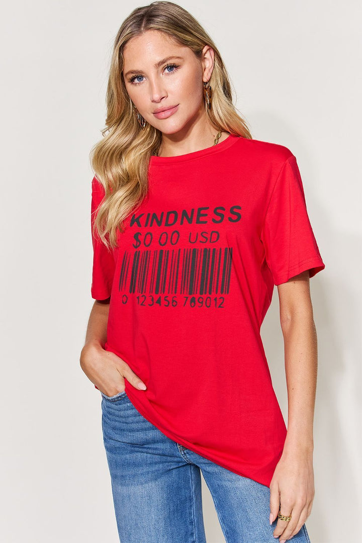 KINDNESS is Free Relaxed Crew-Neck Tee