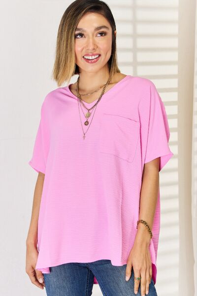 Elevate Your Style Textured Top   Short-Sleeve Tops Joy & Country