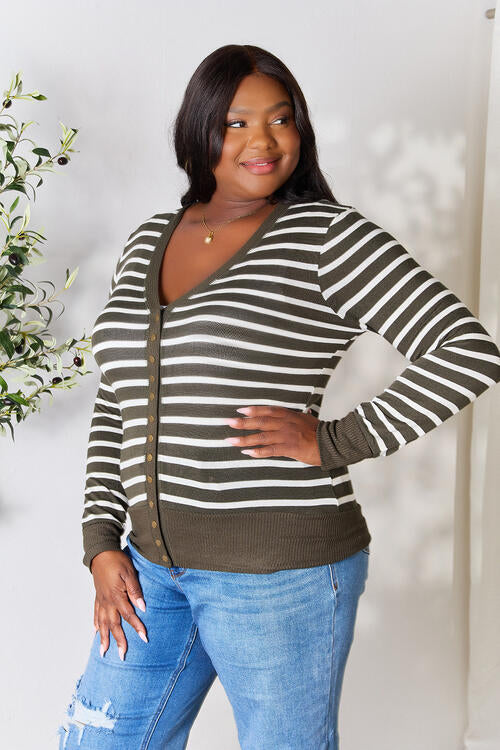 On The Town Cardigan - Striped