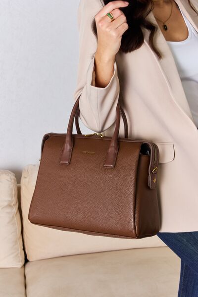 Medium Faux Leather Handbag