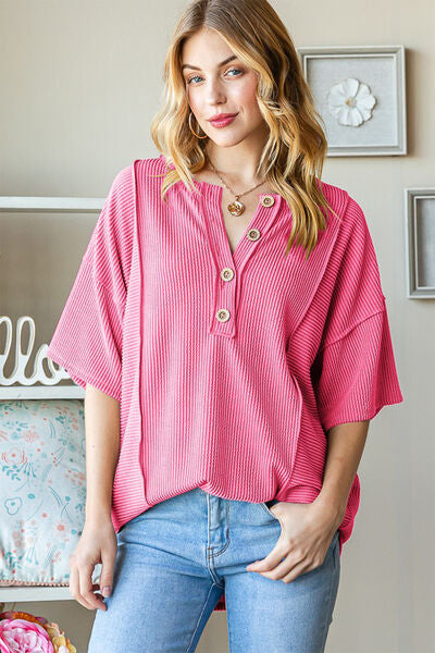 Cheery Days Ribbed Top