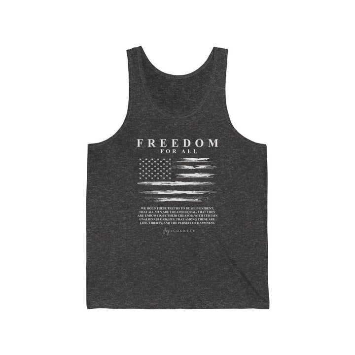 Freedom for All - Unisex Jersey Tank Top - Joy & Country