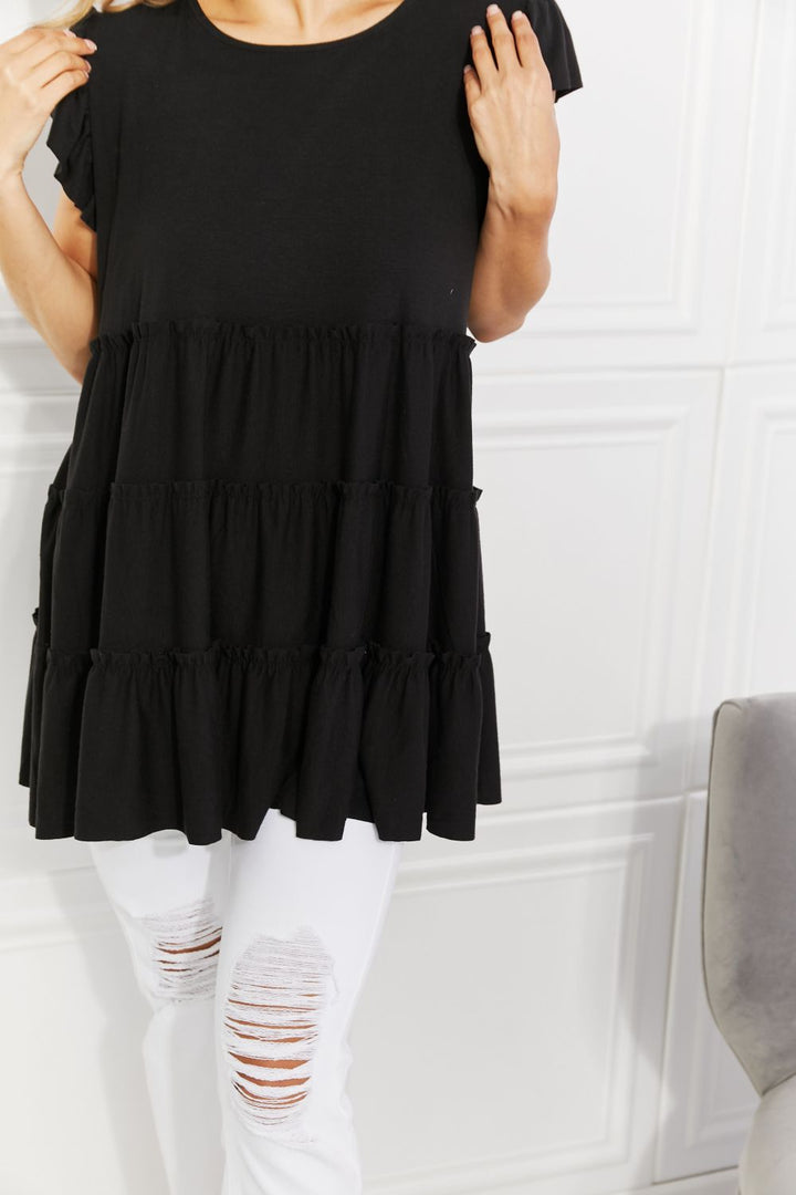 Romantic And Chic Tiered Top