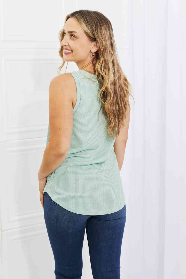 Laid-Back Days Ribbed Knit Top