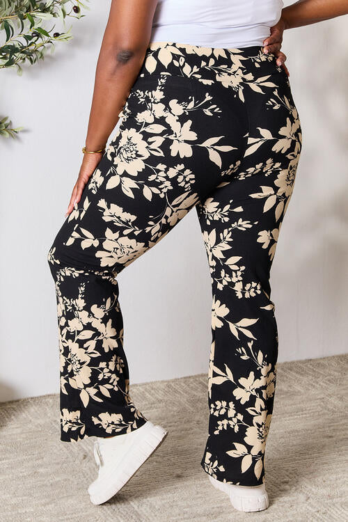 Stand Tall - High-Waist Floral Flare Pants