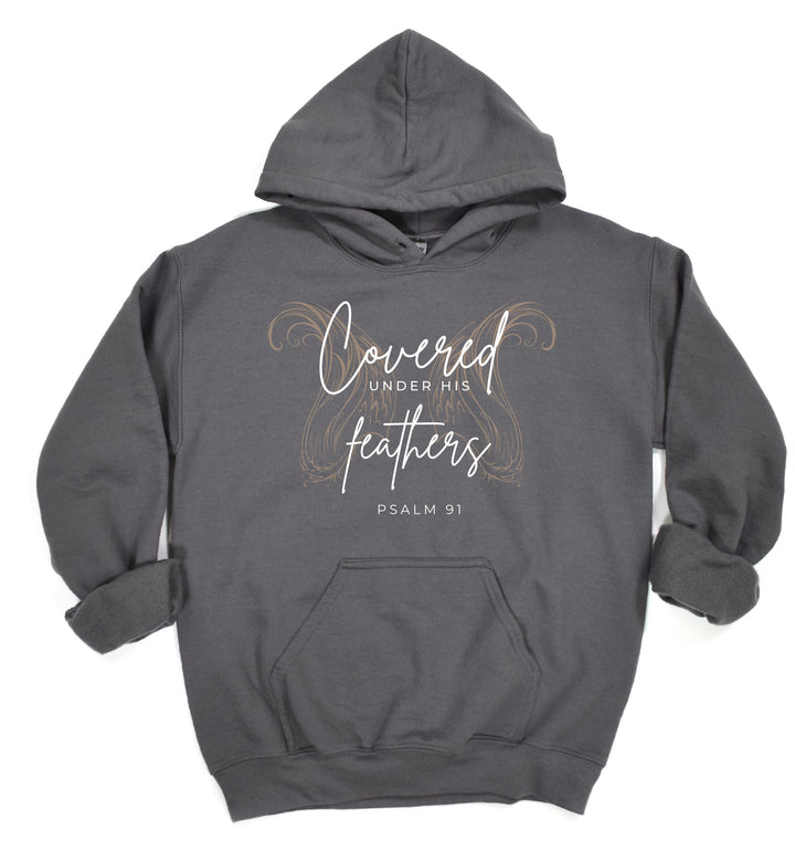 Covered Under His Feathers - Unisex Hoodie Sweatshirt - Joy & Country