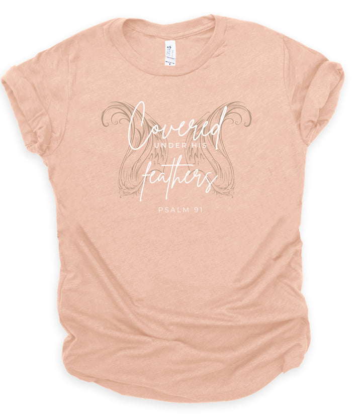 Covered Under His Feathers Psalm 91 - Unisex Crew-Neck Tee - Joy & Country