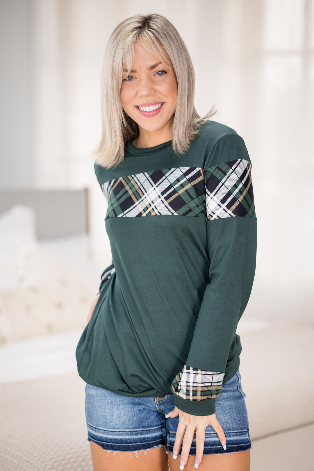 Perfect In Plaid Pullover