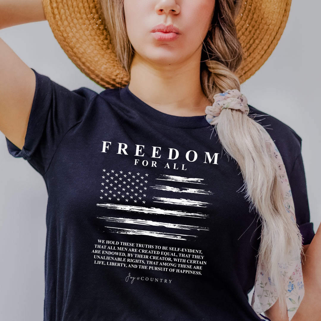 Freedom for All - Unisex Crew-Neck Tee - Joy & Country