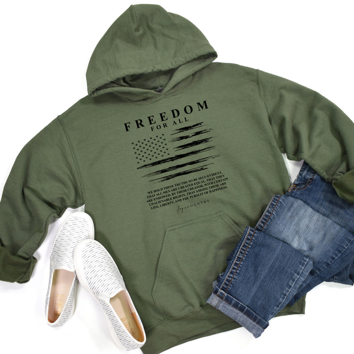 Freedom for All - Unisex Hoodie Sweatshirt - Joy & Country