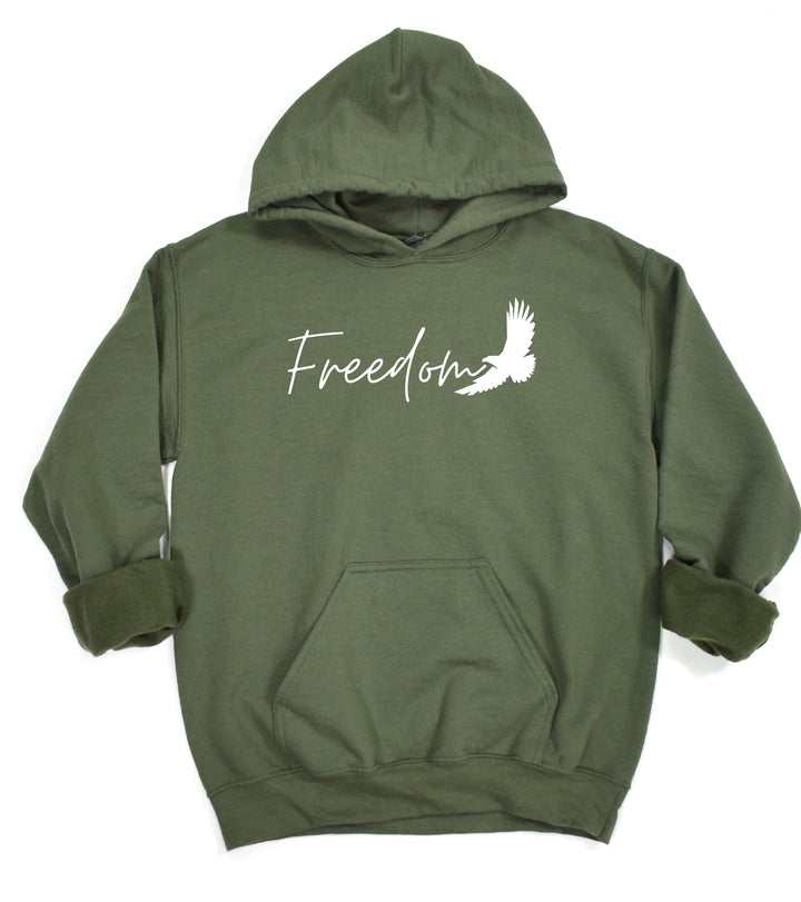 Freedom with Eagle - Unisex Hoodie Sweatshirt - Joy & Country