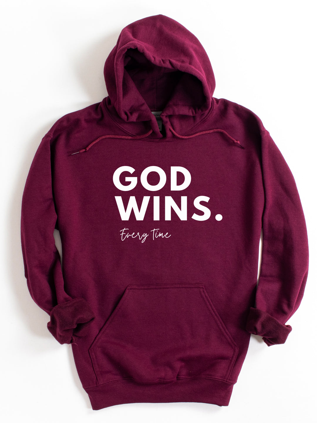God Wins Every Time - Unisex Hoodie Sweatshirt - Joy & Country