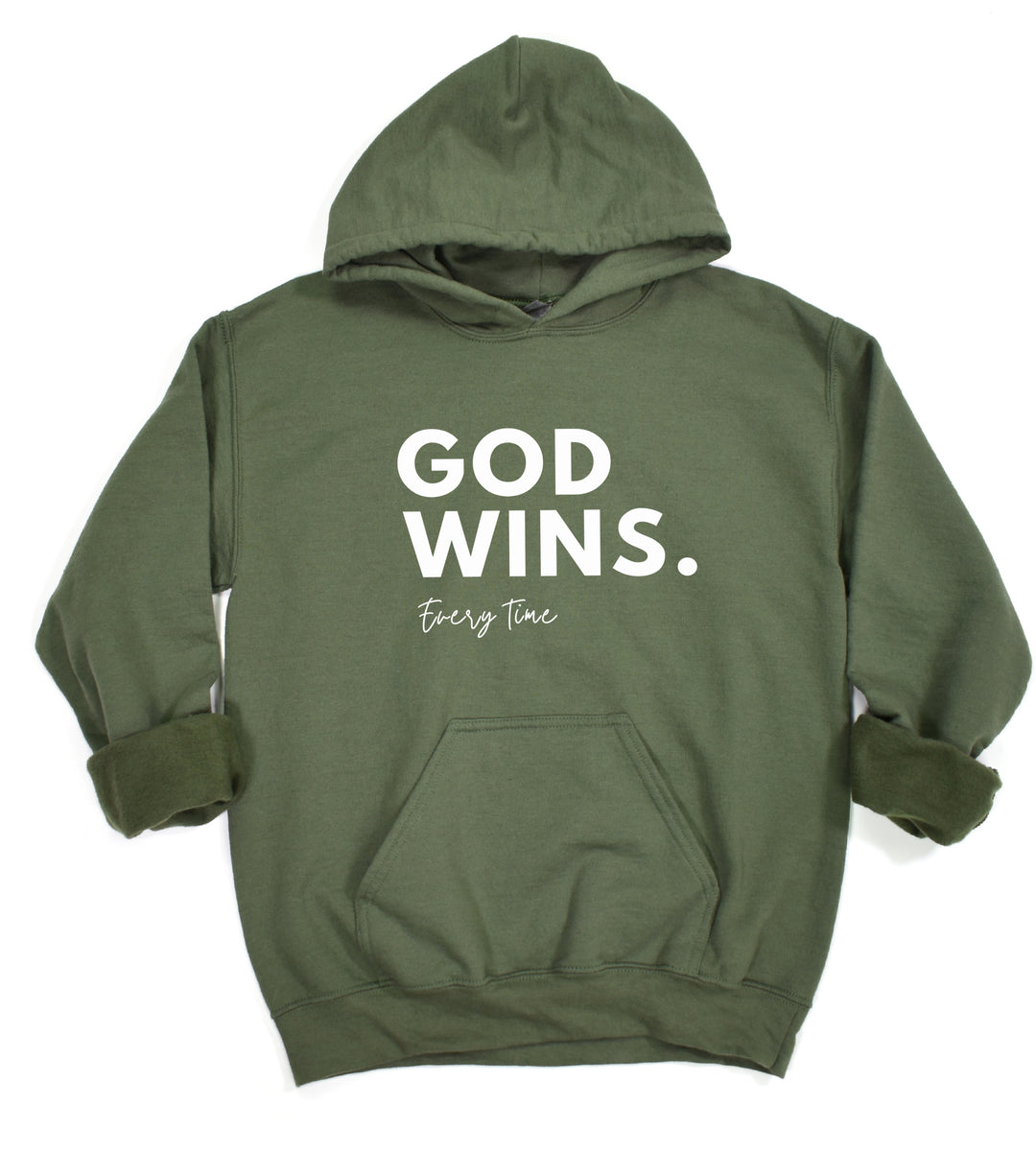 God Wins Every Time - Unisex Hoodie Sweatshirt - Joy & Country
