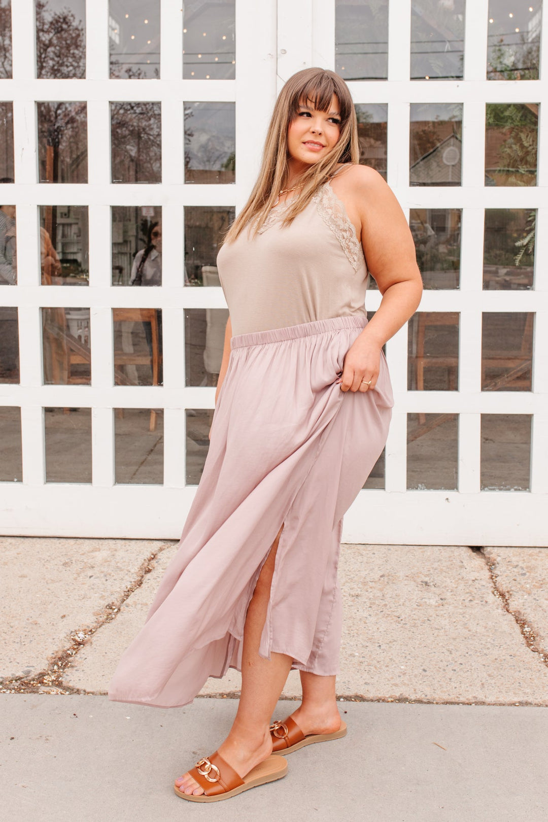 Weekend Vibes Mauve Skirt - Joy & Country