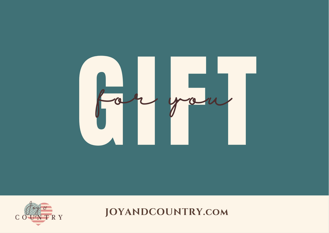 Joy & Country E-gift card (Email only) - Joy & Country