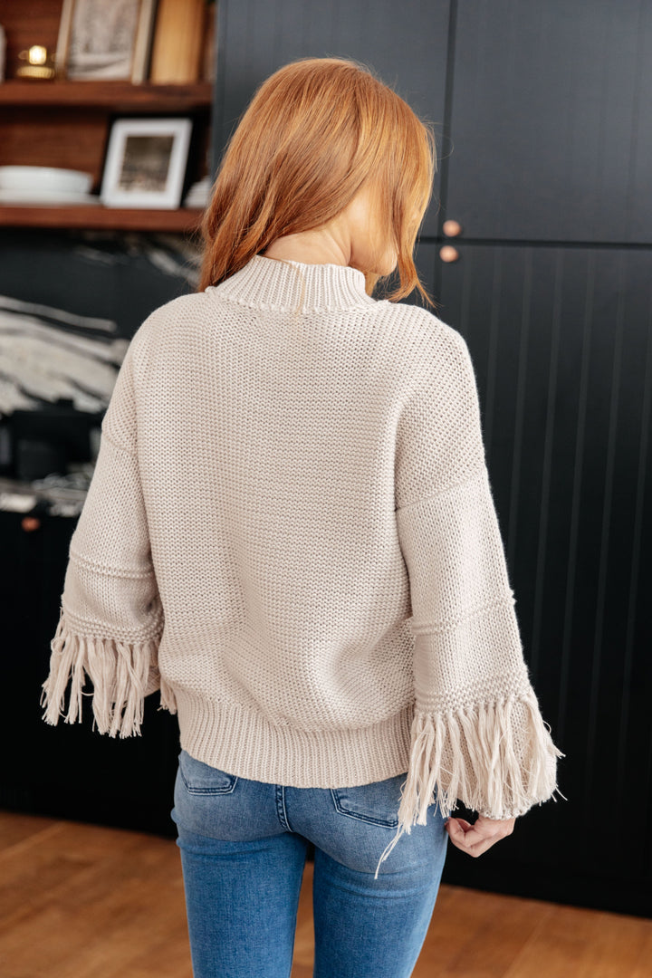 Stand Out Style - Fringe-Detail Sweater