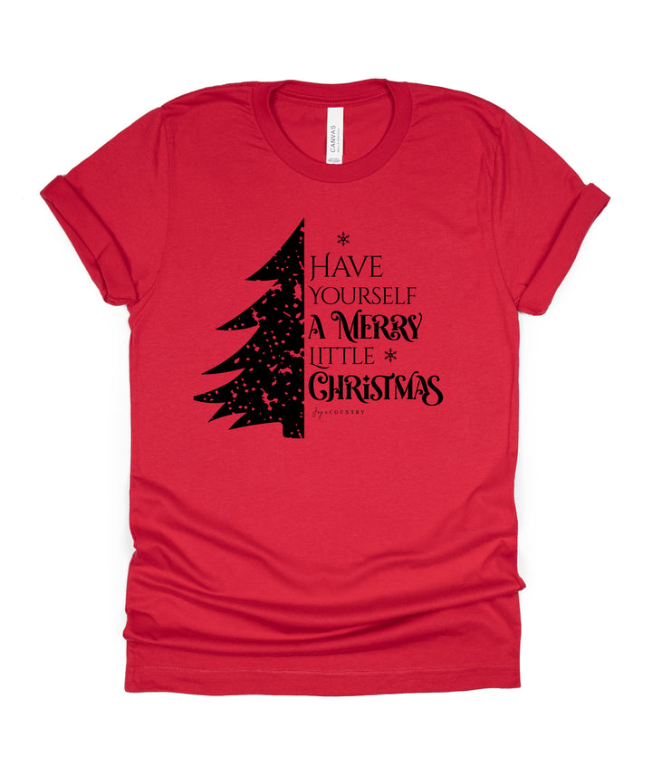 Have Yourself a Merry Little Christmas - Unisex Crew-Neck Tee - Joy & Country