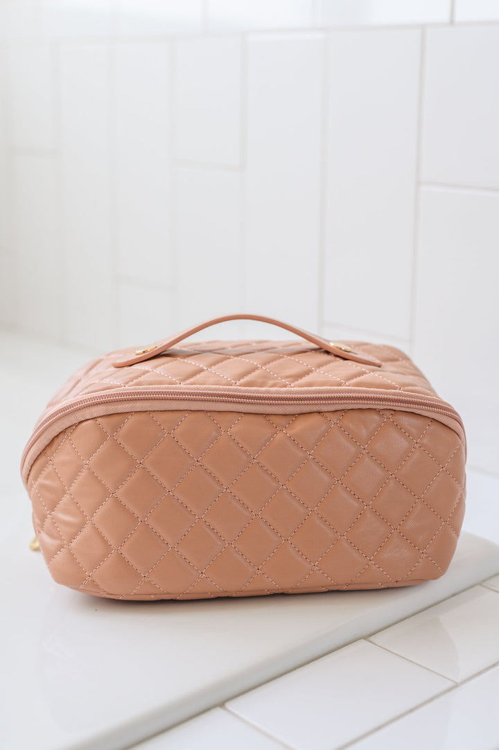 Pink Makeup Bag - Large Capacity
