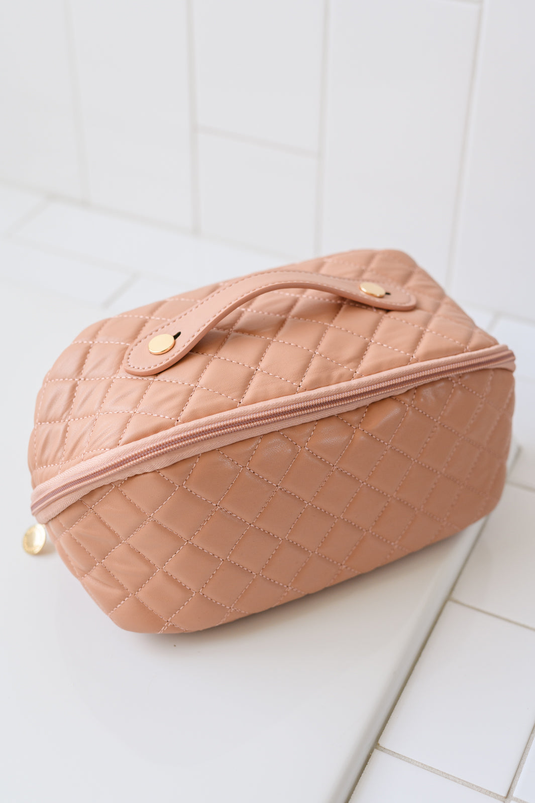 Pink Makeup Bag - Large Capacity