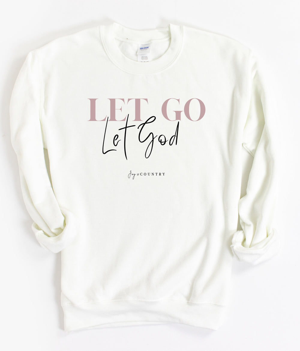Let Go, Let God - Unisex Crew-Neck Sweatshirt - Joy & Country
