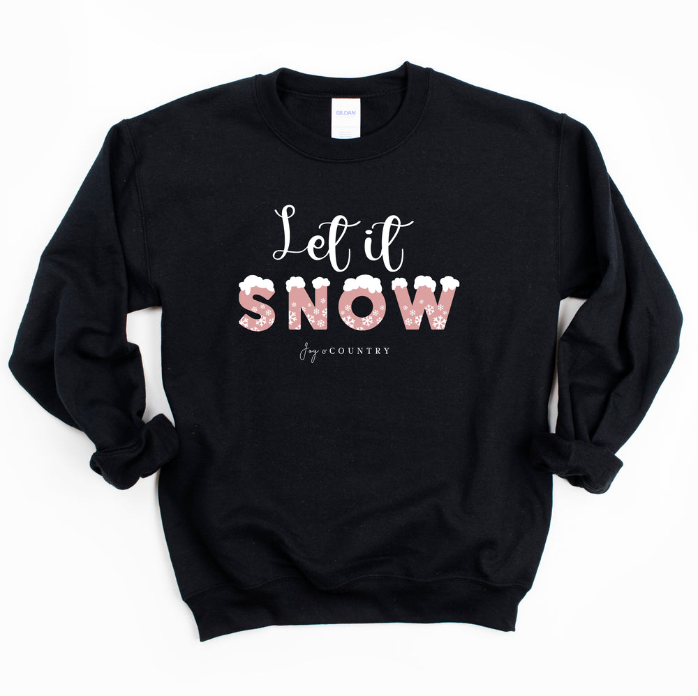 Let It Snow - Unisex Crew-Neck Sweatshirt - Joy & Country