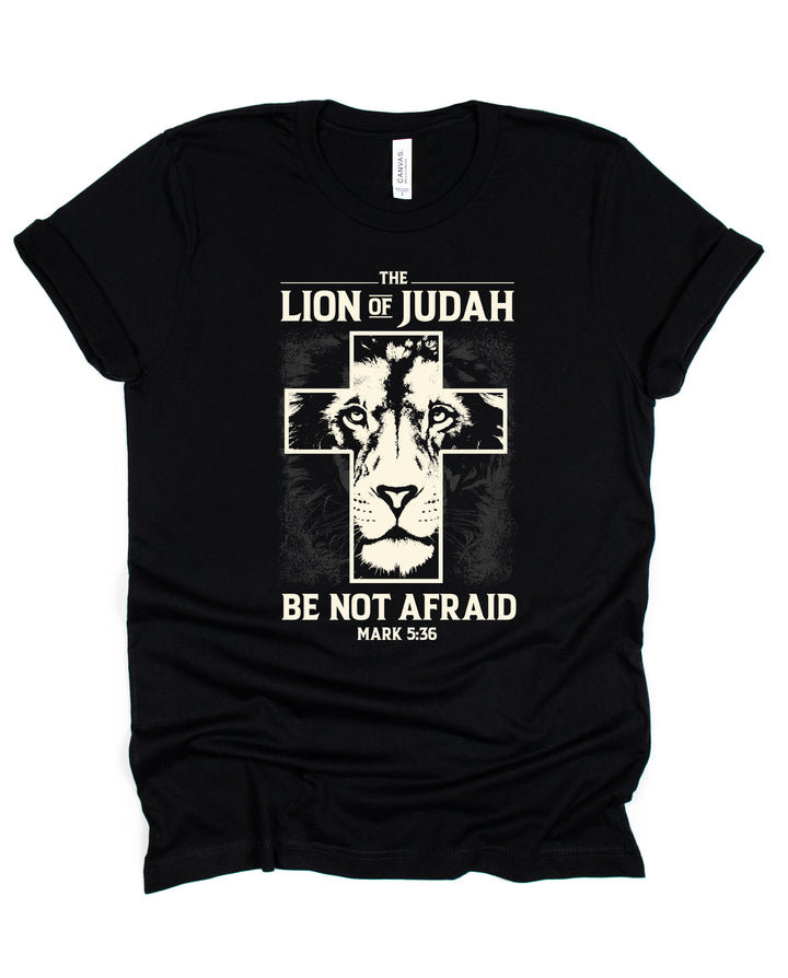 Lion of Judah: Be Not Afraid - Unisex Crew-Neck Tee - Joy & Country