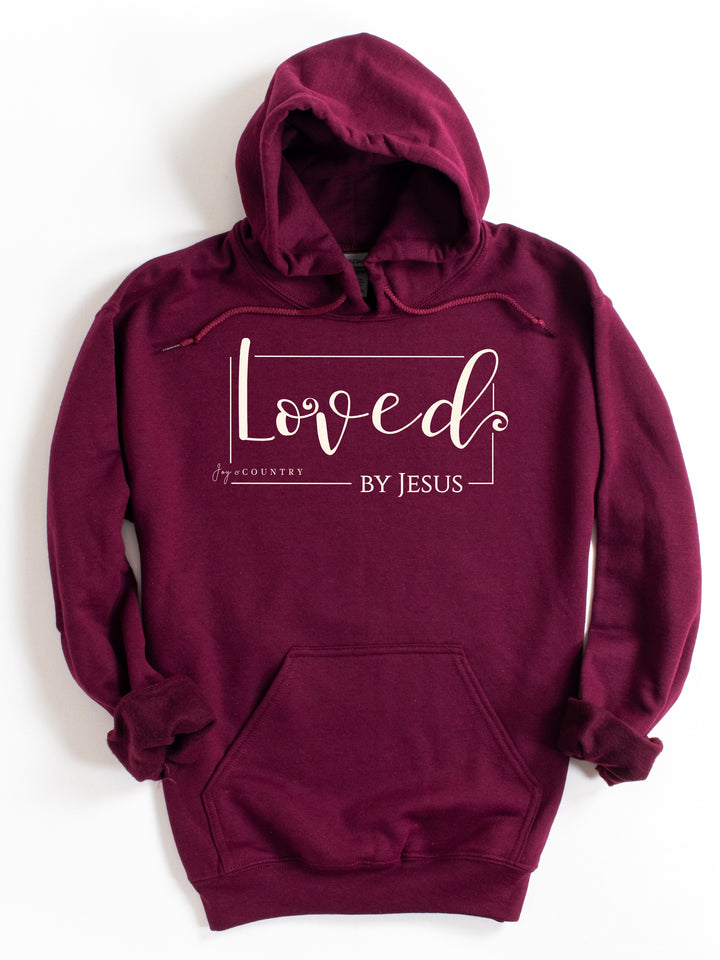 Loved By Jesus - Unisex Hoodie Sweatshirt - Joy & Country