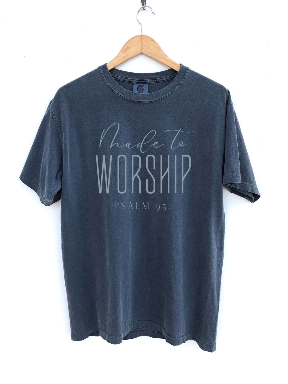Made to Worship - Vintage - Premium Unisex Heavyweight Crew-Neck T-shirt - Joy & Country