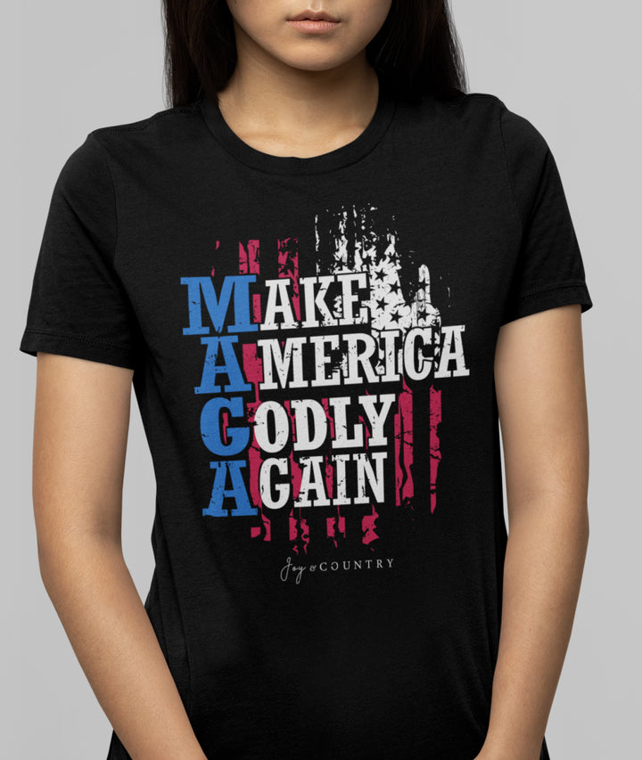 Make America Godly Again - Unisex Crew-Neck Tee - Joy & Country