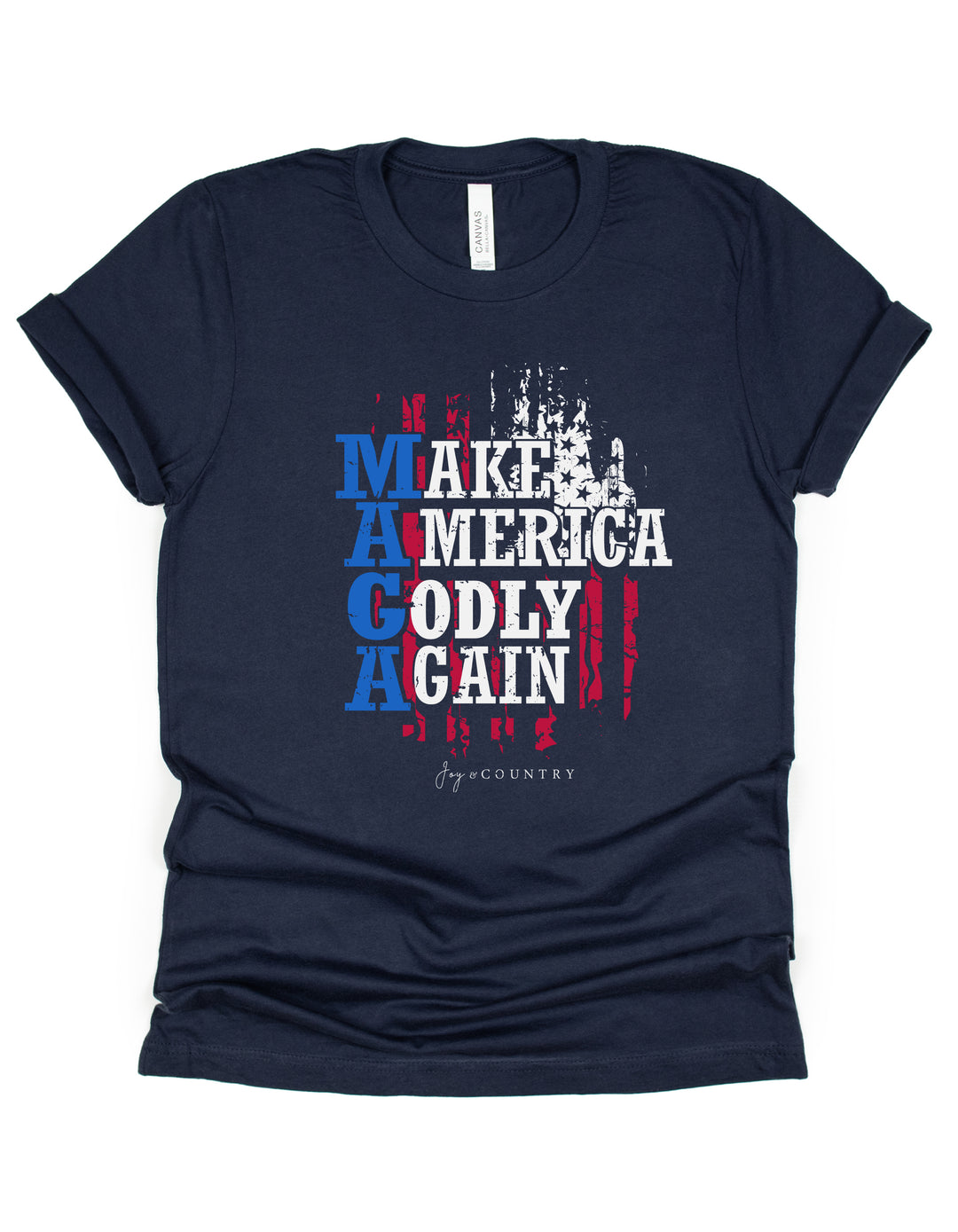 Make America Godly Again - Unisex Crew-Neck Tee - Joy & Country