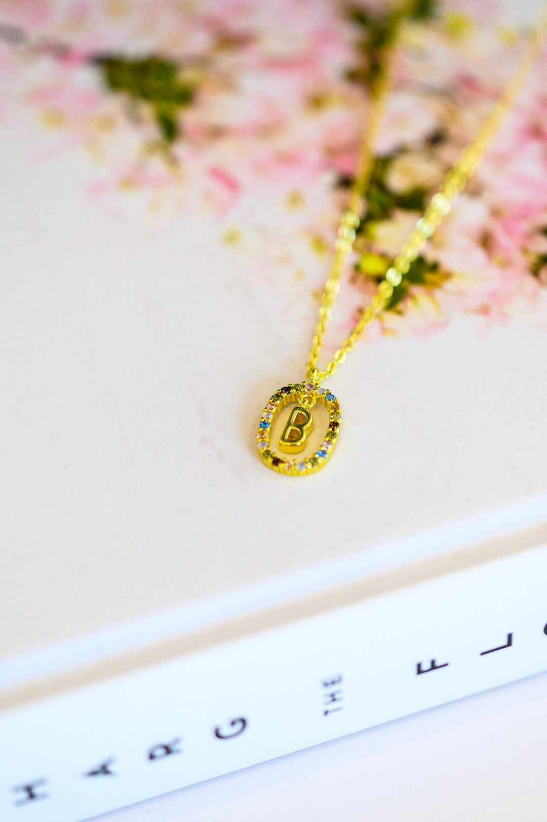 Gold-Dipped Initial Necklace