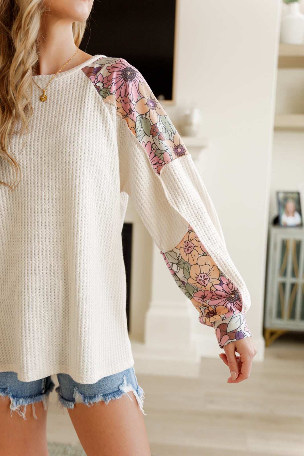 Spring In Your Step - Waffle-Knit Top