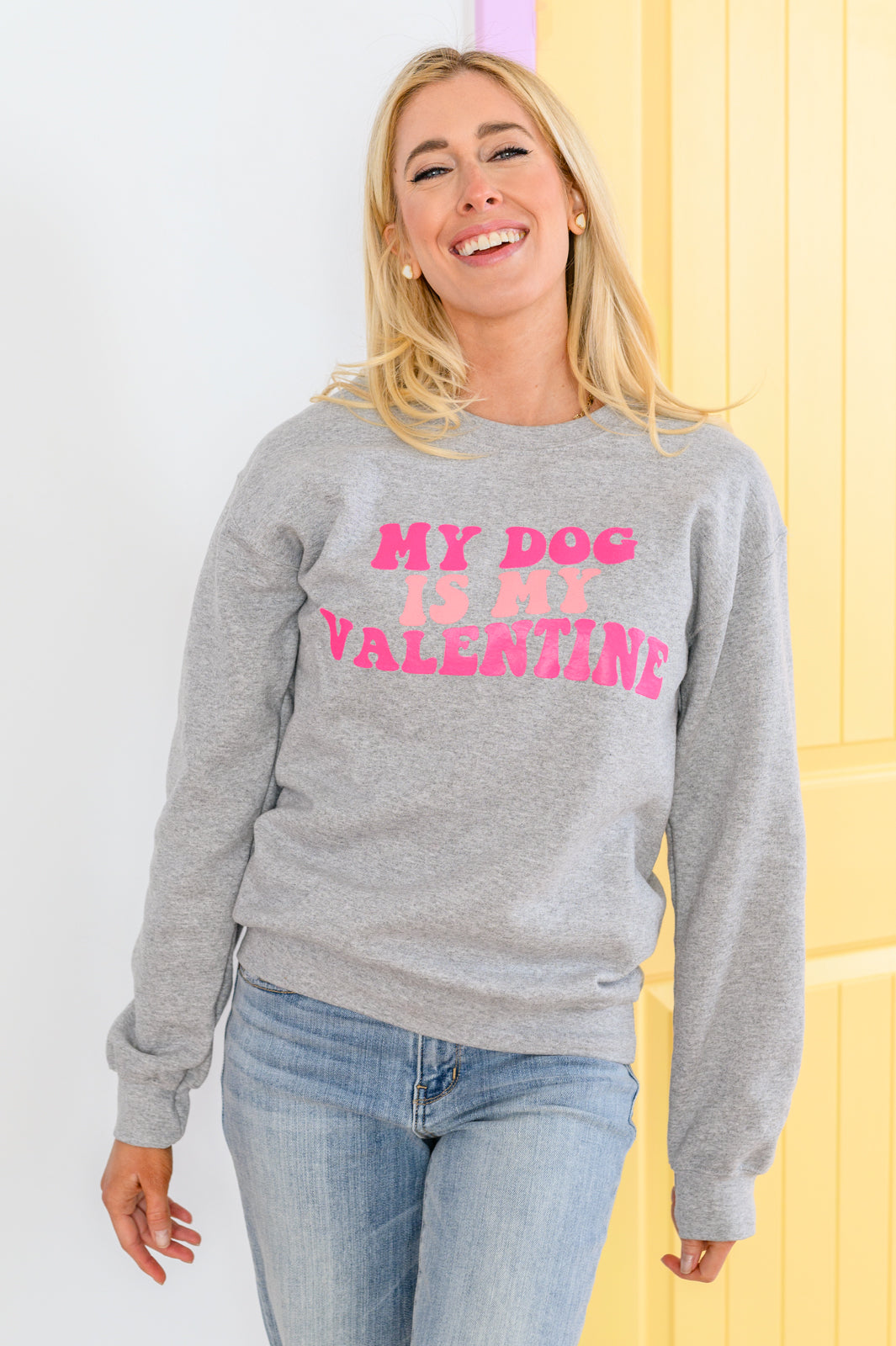 My Dog Is My Valentine Sweatshirt - Joy & Country