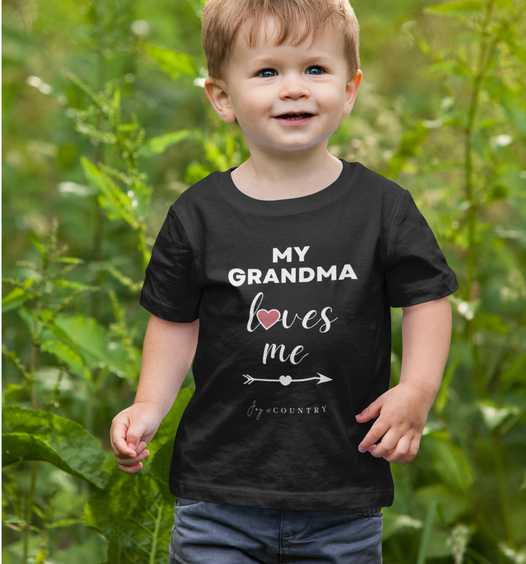 My Grandma Loves Me - Toddler Crew-Neck Tee (2T - 6T) - Joy & Country