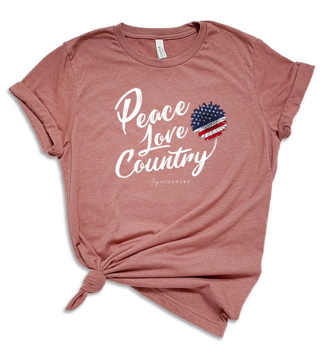 Peace Love & Country - Unisex Crew-Neck Tee - Joy & Country