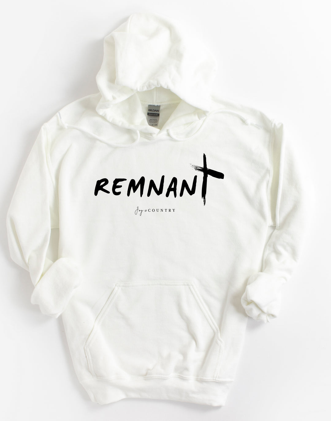 REMNANT With Cross - Unisex Hoodie Sweatshirt - Joy & Country
