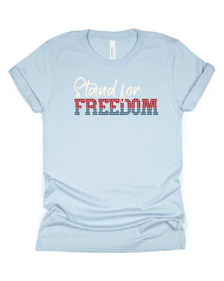 FINAL SALE - SINGLE - Stand for Freedom - Unisex Crew-Neck Tee - Joy & Country