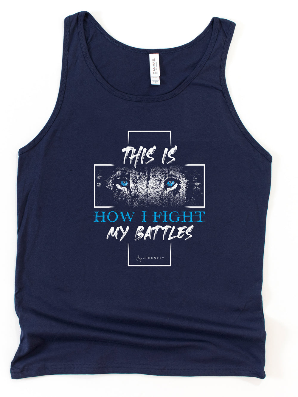 This is How I Fight My Battles - Unisex Jersey Tank Top - Joy & Country