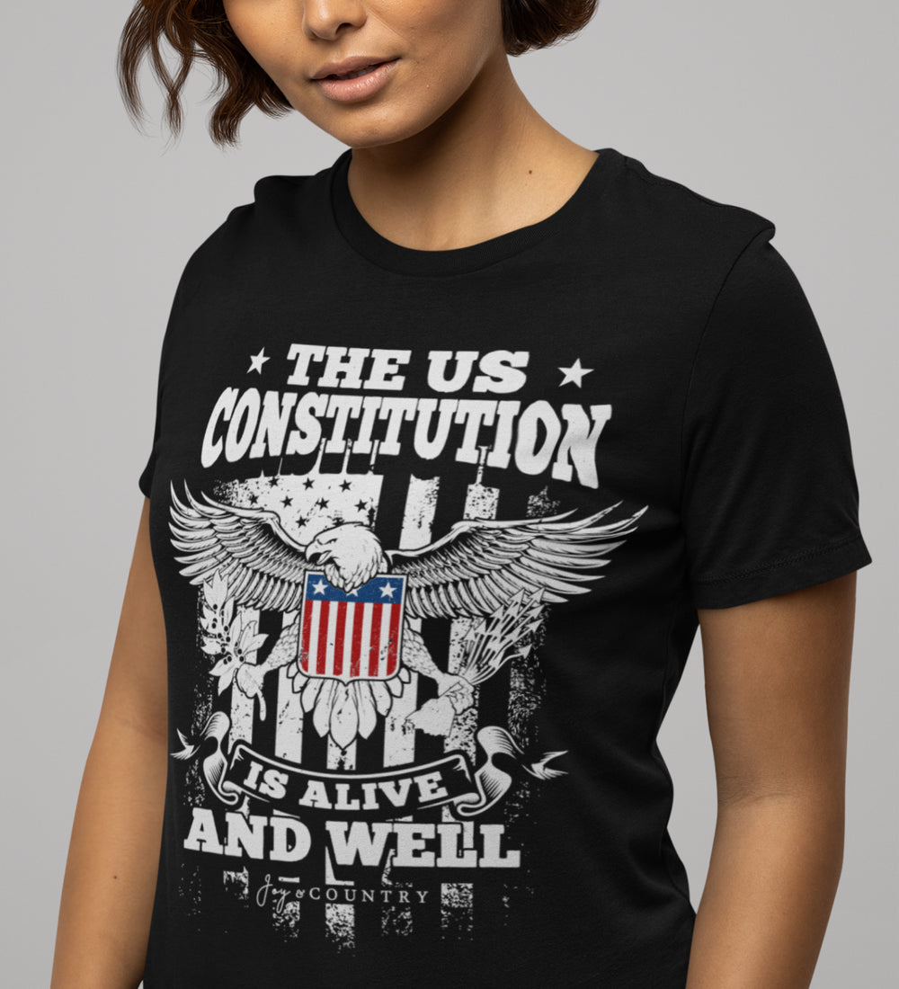 The US Constitution is Alive and Well - Unisex Crew-Neck Tee - Joy & Country