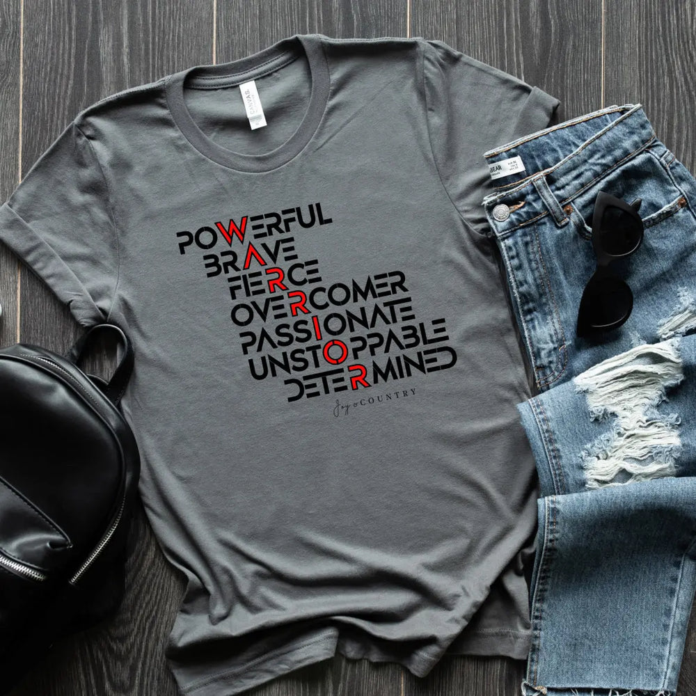 WARRIOR Words - Unisex Crew-Neck Tee - Joy & Country