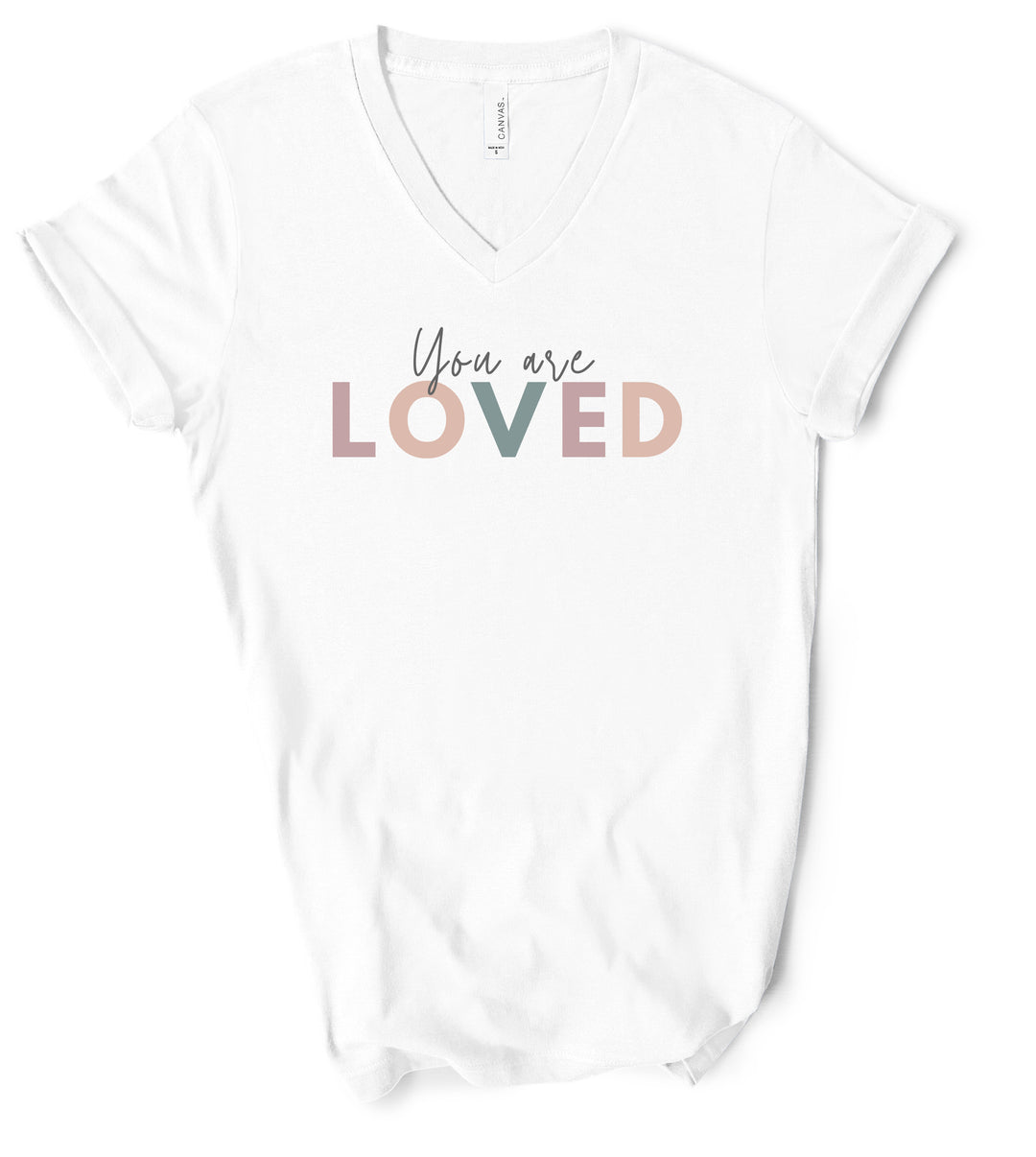 You are Loved - Unisex V-Neck Tee - Joy & Country