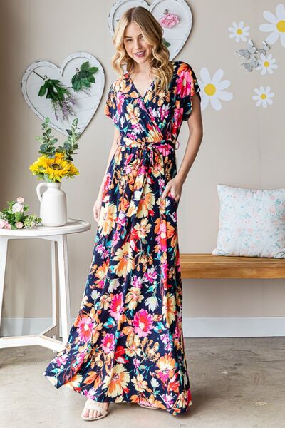 Embrace The Love - Floral Maxi Dress