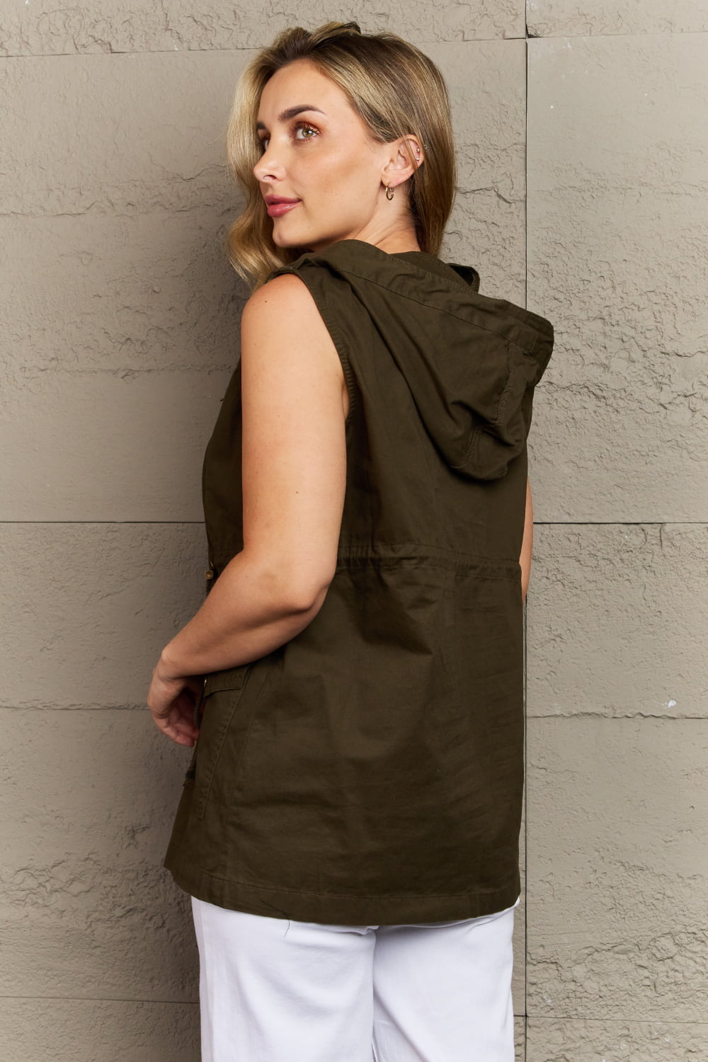 Taking Charge Military Hooded Vest