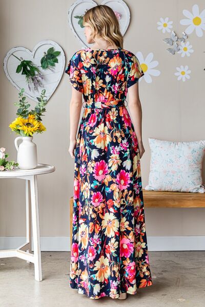 Embrace The Love - Floral Maxi Dress