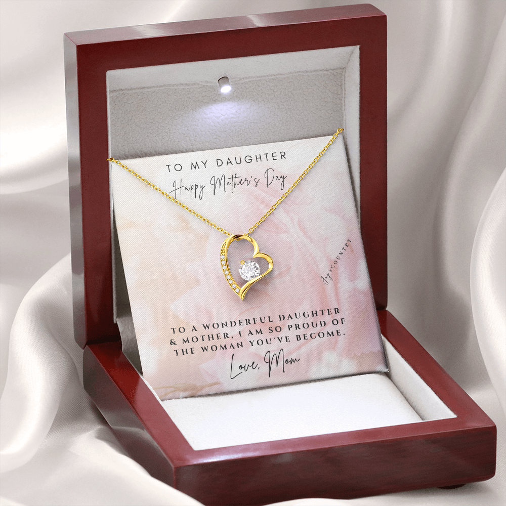 To My Daughter - Happy Mother's Day - Forever Love Necklace - Joy & Country