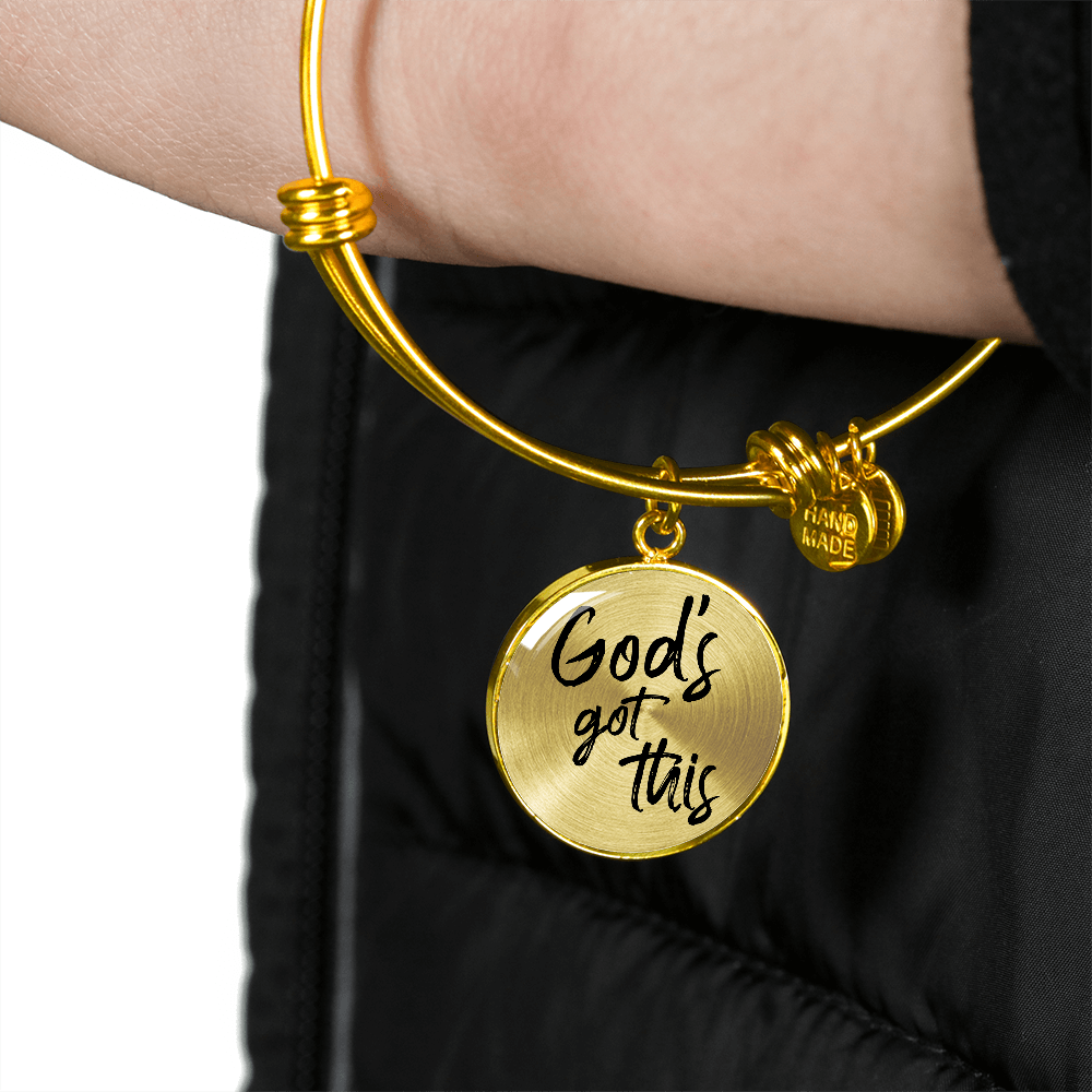 God's Got This Bangle Bracelet - Engravable   Bracelets Joy & Country