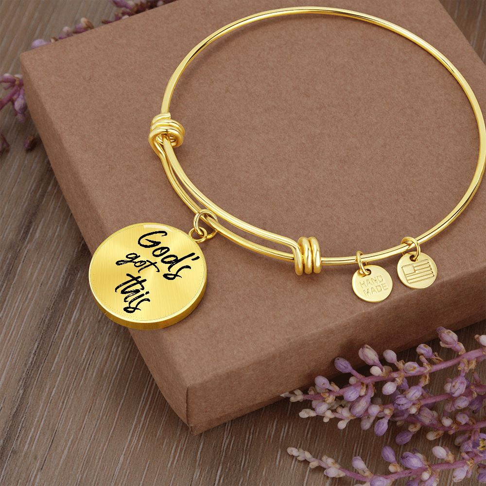 God's Got This Bangle Bracelet - Engravable   Bracelets Joy & Country