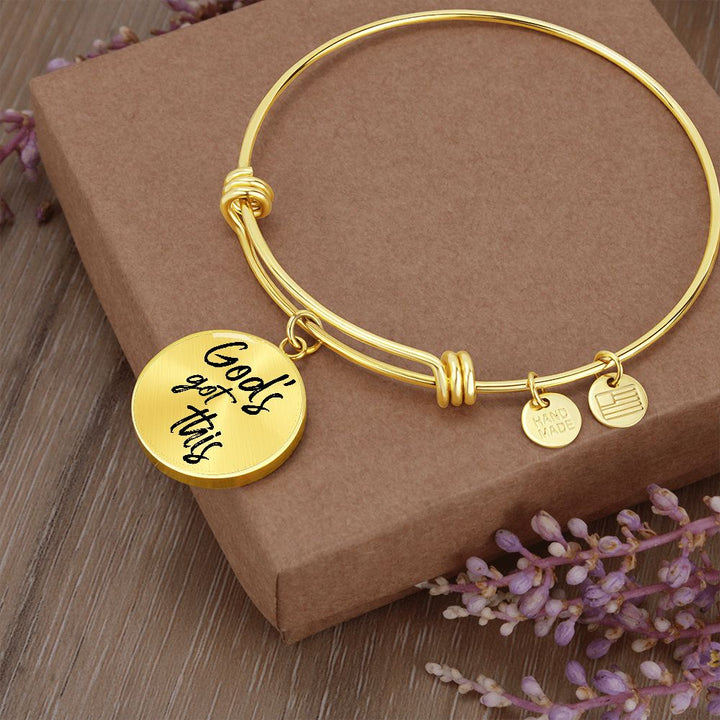 God's Got This Bangle Bracelet - Engravable   Bracelets Joy & Country