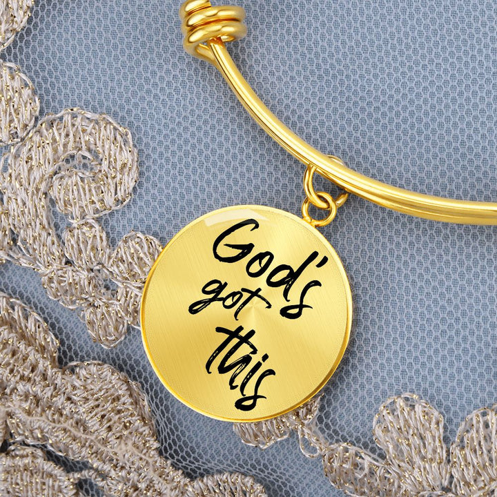 God's Got This Bangle Bracelet - Engravable   Bracelets Joy & Country