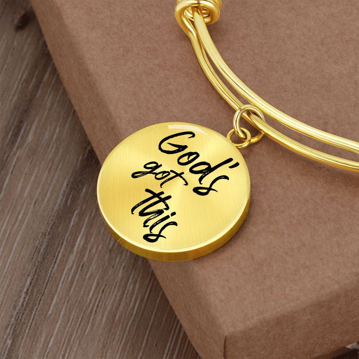 God's Got This Bangle Bracelet - Engravable   Bracelets Joy & Country